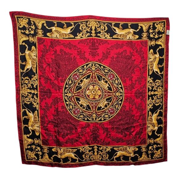 Thomas Jefferson Monticello Memorial Foundation 100% Silk Scarf Made in Japan - Picture 6 of 7